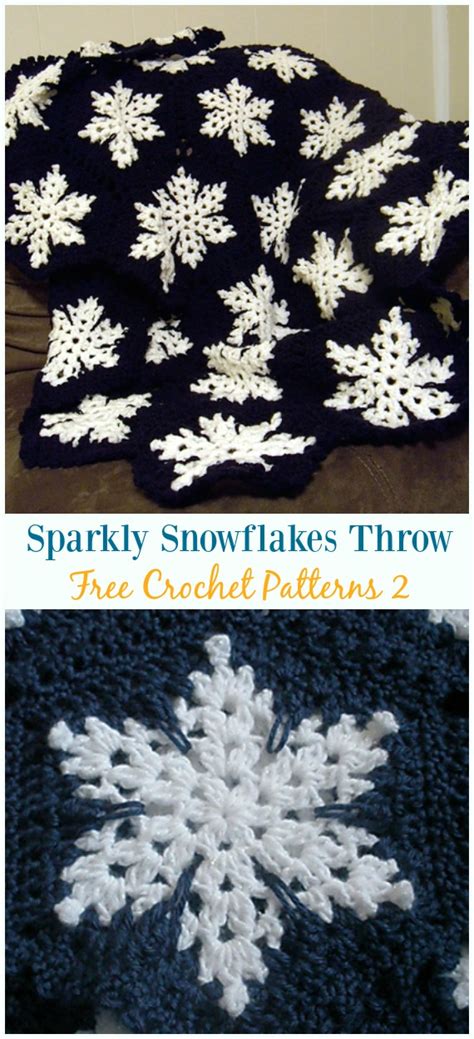 Snowflake Afghan Blanket Free Crochet Patterns