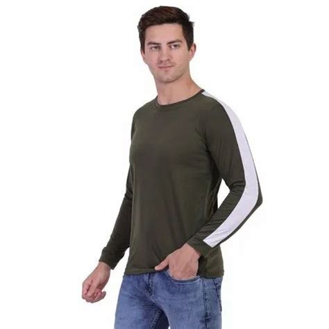 Men Plain Cotton Full Sleeve T Shirt Large At Rs 149 In Hisar Id