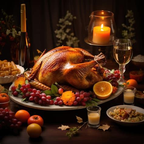 Premium Ai Image Thanksgiving Food