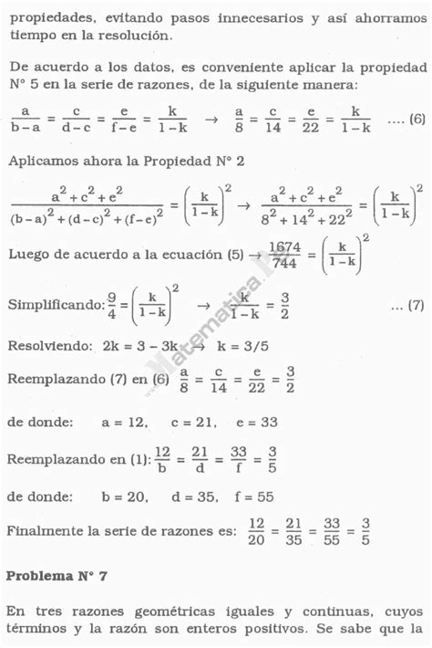 Razones Y Proporciones Preguntas Resueltas Pdf