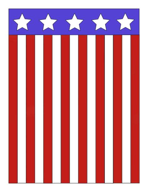 Simple Printable American Flag Craft For Kids To Make A Crafty Life