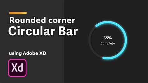 Rounded Corner Circle Bar Graph Progress Bar In Adobe Xd Youtube