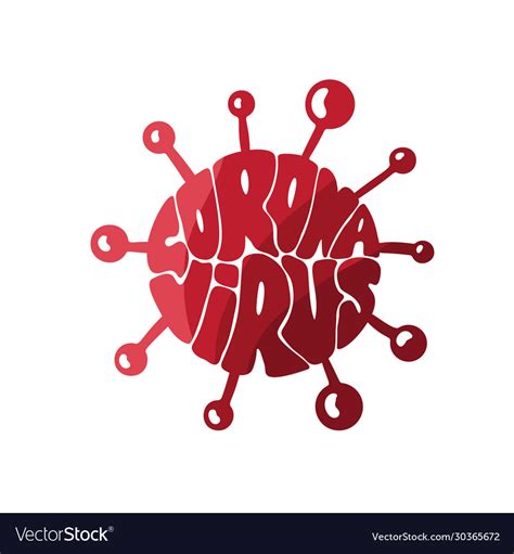 Covid Logo Coronavirus Royalty Free Vector Image