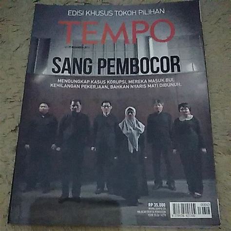 Jual Majalah Tempo Edisi Tokoh Khusus Pilihan Sang Pembocor Shopee