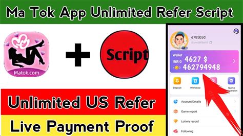 Ma Tok App Refer Script Ma Tok Unlimited Coin Added Script Ma Tok