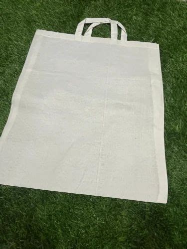 Handled White Plain Cotton Carry Bag Kg Max At Rs Piece In