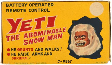 Hake S Marx Yeti The Abominable Snow Man Boxed Battery Operated Remote Control Toy