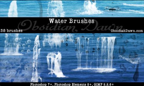 25 Sets Of Water Photoshop Brushes For Splashing Designs Photoshop