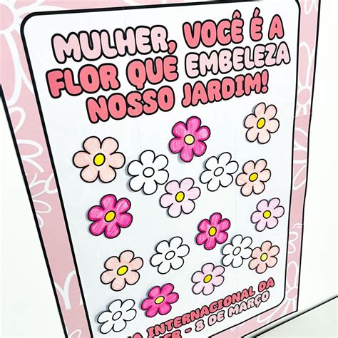 Ideia De Cartaz Dia Da Mulher - Cartaz Colaborativo - Dia da Mulher • Pedagogia de Ideias