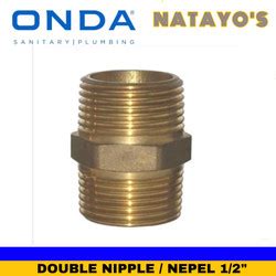 Jual Double Nipple Onda Brass Kuningan Dobel Nepel Nepple Valve