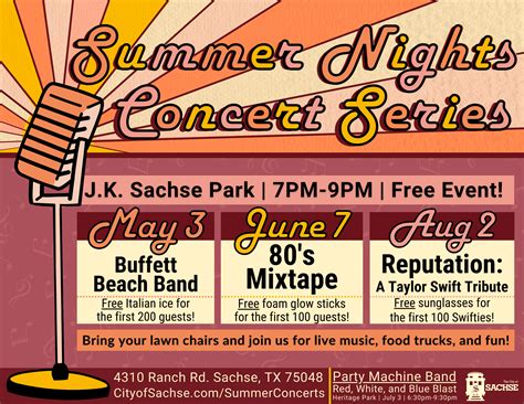 Summer Nights Concert Series | City of Sachse - Official Website