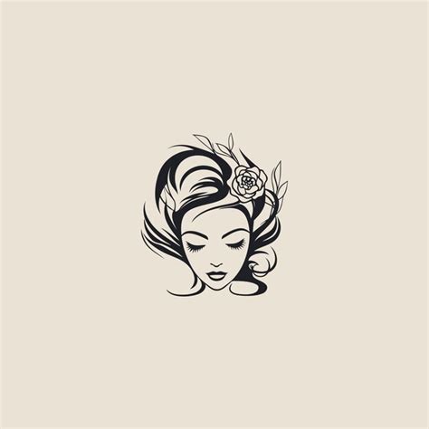 Beauté Femme Logo Design Illustration Vectorielle Vecteur Premium