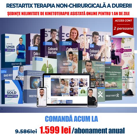 Pachet RestartiX Terapia Non Chirurgicala a Durerii Ofertă 2023