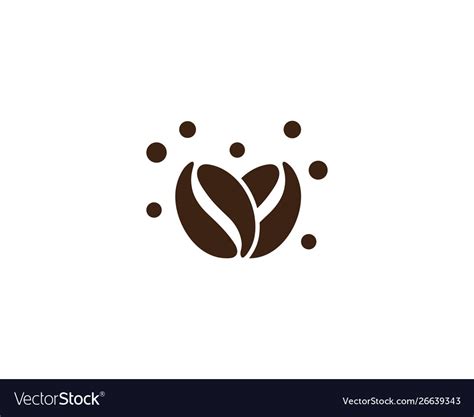 Coffee Beans Logo Template Royalty Free Vector Image