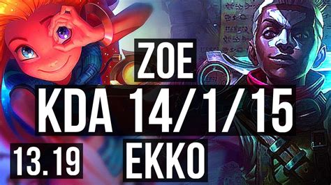 Zoe Vs Ekko Mid Legendary M Mastery Games Br