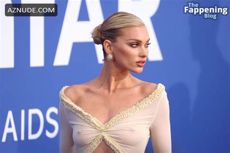 Elsa Hosk Flaunts Her Sexy Tits At Amfar Cannes Gala Aznude