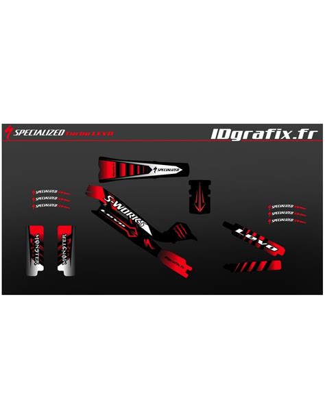 Kit déco 100 Perso Monster Edition Full Rouge Specialized Turb