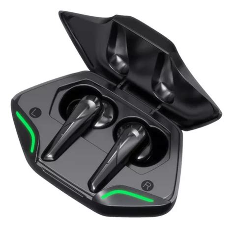 Auriculares Inal Mbricos Gaming Pods Led Rgb Bluetooth Color Negro