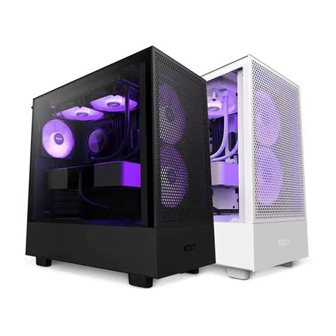 Nzxt H Flow Compact Mid Tower Airflow Case Black Off