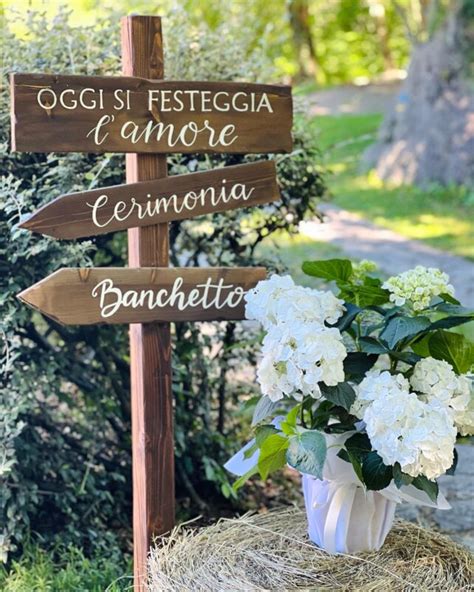 Cartelli In Legno Matrimonio Allestimento Country Chic