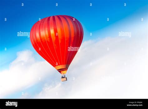 Hot Air Balloon Landing Stock Photo Alamy