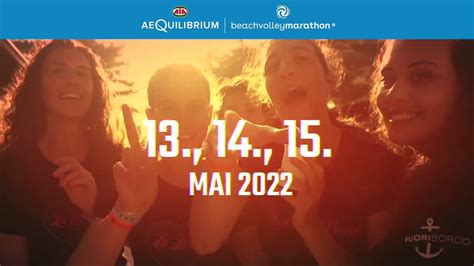 Aequilibrium Beach Volley Marathon Am Und Mai In