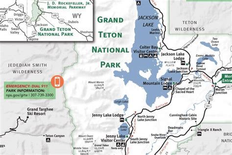 Grand Teton & Yellowstone National Park Map - Jackson Hole Traveler