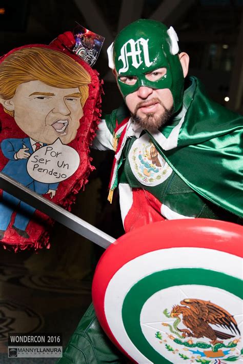 Wondercon 2016 Captain Mexico Captain America Ronald Mcdonald Mexico