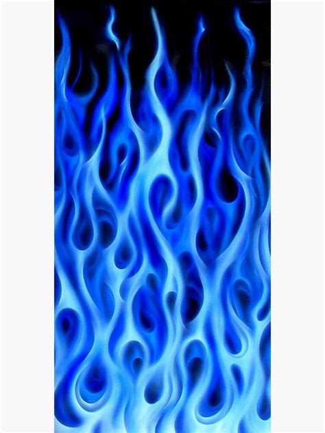 Blue Flames Sticker For Sale By Muszar Redbubble