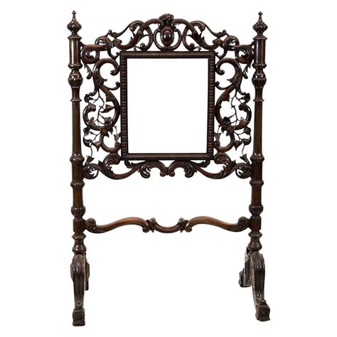 Superbly Carved Fire Screen By Francois Linke For Sale At 1stDibs