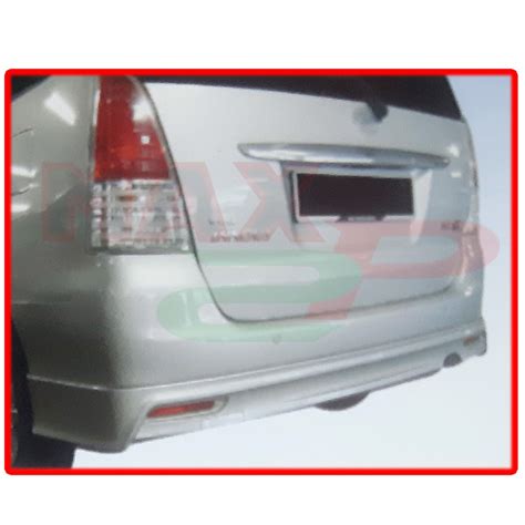 Toyota Innova Oe Style Rear Back Skirt Skirting Bumper Lower Lip