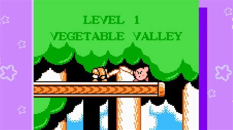 Kirby S Adventure Level 1 Vegetable Valley 100 Walkthrough YouTube