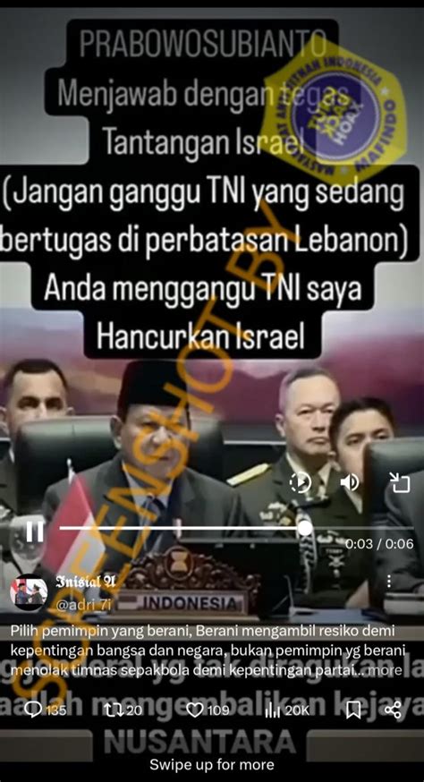 Salah Israel Tantang Indonesia Prabowo Ancam Akan Hancurkan Israel