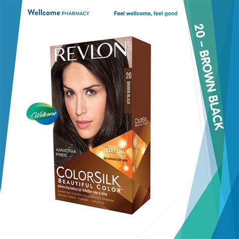 Revlon Colorsilk Beautiful Color™ Permanent Hair Colour 20 Brown Black Wellcome Pharmacy