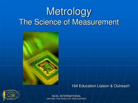 Ppt Metrology The Science Of Measurement Powerpoint Presentation