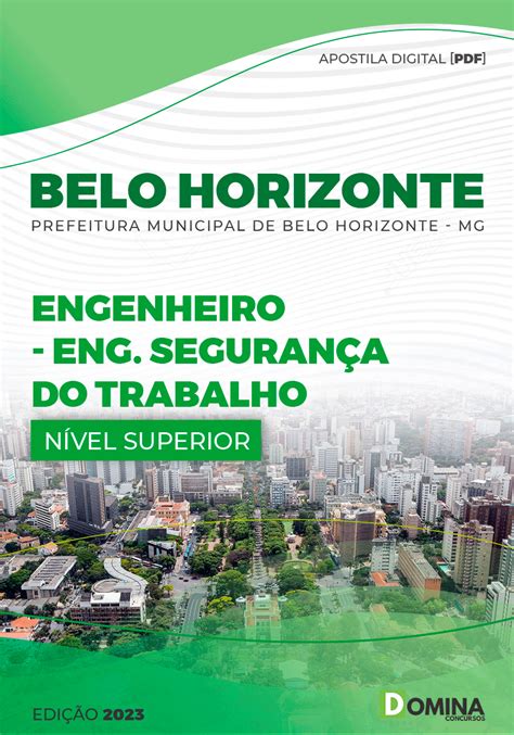 Apostila Pref Belo Horizonte MG 2023 Eng Segurança Trabalho