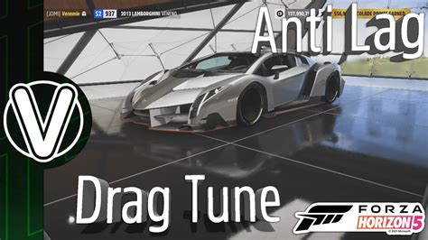 Forza Horizon Lamborghini Veneno Drag Build And Tune Anti Lag