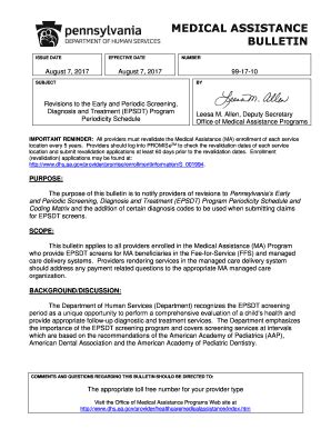 Fillable Online Diagnosis And Treatment Epsdt Program Fax Email Print