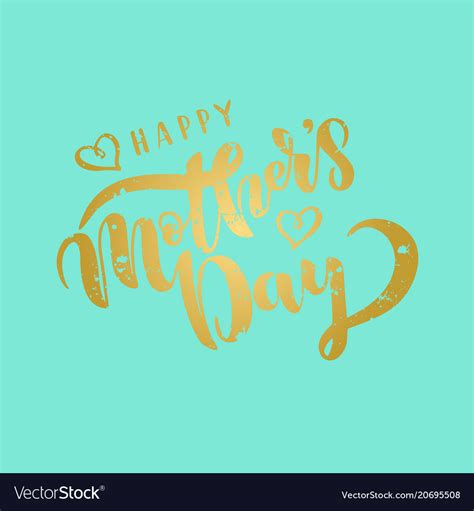 Happy Mothers Day Greeting Card Template Vector Image