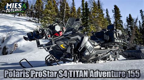 My Ice Fishing Snowmobile Setup Polaris ProStar S4 TITAN Adventure 155