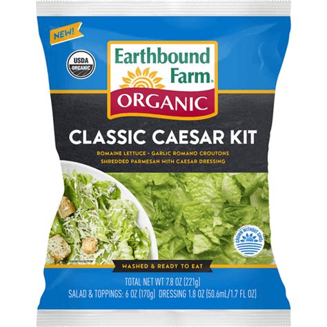 Earthbound Farm® Organic Classic Caesar Salad Kit 78oz Bag Organic Vegetables Festival