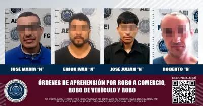 Cuatro personas con orden de aprehensión son capturadas por diversos