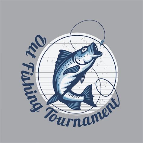 Premium Vector Out Fishing Tournament Logo Template Isolated