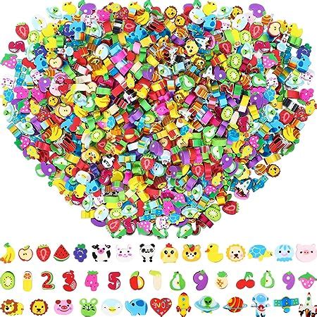 Xinnun 1800 Pcs Mini Erasers For Kid Bulk Small Cute Pencil Fruits