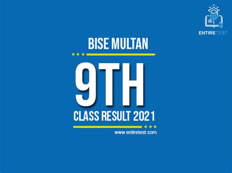 Bise Multan 9th Class Result 2022 Ssc Part 1 Result Check Online