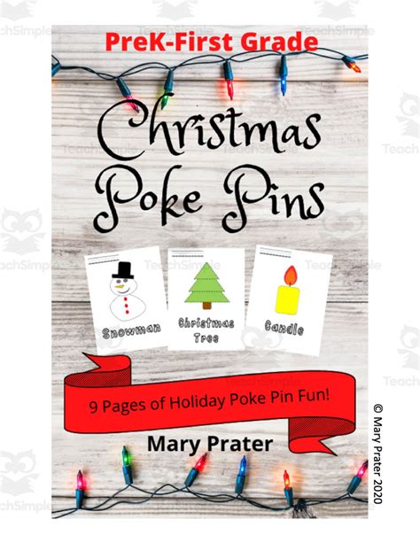 Christmas Push Pins Activity By Teach Simple