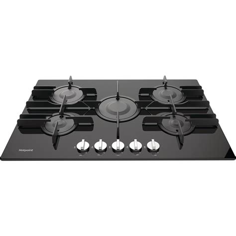 Hotpoint gas hob: 5 gas burners - FTGHG 751 D/H(BK) | Hotpoint