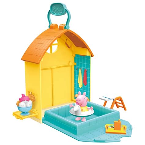 Peppa Pig Peppa’s Adventures Peppa’s Swimming Pool Fun Playset | Smyths ...