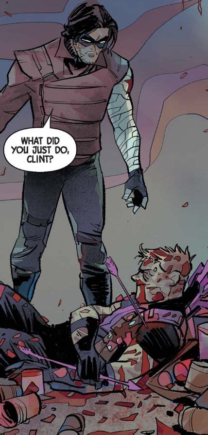 What Did You Just Do Clint Bucky Hawkeye Comic Clint Bucky Barnes