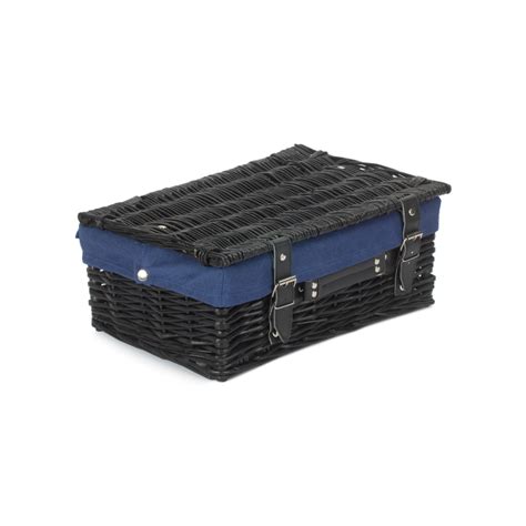 Buy 14 Black Hamper With Navy Blue Lining London Grocery